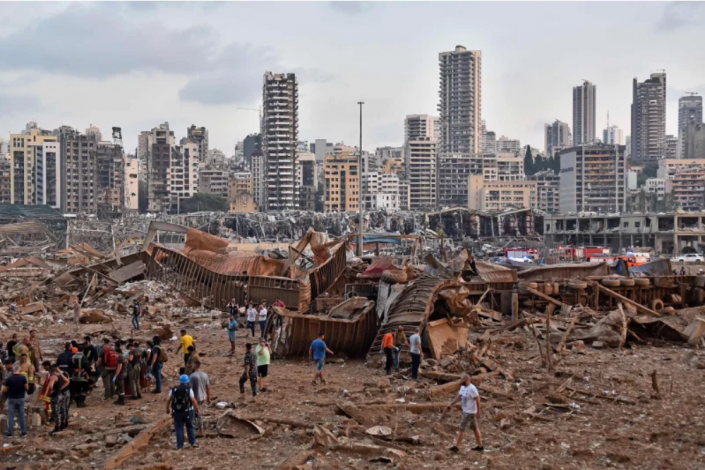 Bejrut po wybuchu